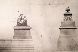 Joseph Klieber, Návrhy sochařské výzdoby na vyhlídkových terasách u přístaviště lodí na Mikulášském rybníku