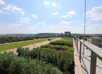 Letná očima ovocnáře z terasy Národního zemědělského muzea