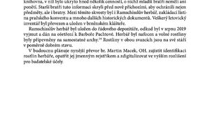 Prameny a studie 74 / Herbářové sbírky milosrdných bratří českomoravské provincie