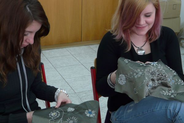 Vyšívání rybími šupinami II – workshop