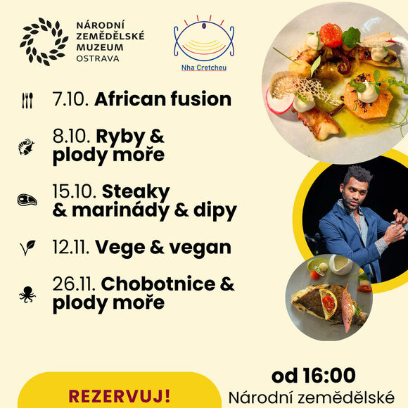 plakát kurzy vaření NZM Ostrava 2025 