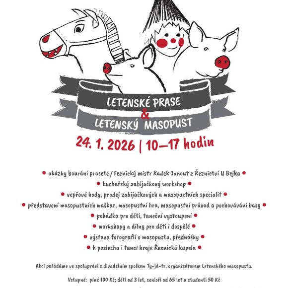 Letenské prase 2026, program