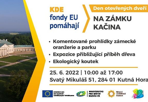 Den otevřených dveří na zámku Kačina s Fondy EU