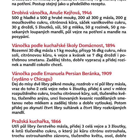 Vánočky ze starých kuchařek