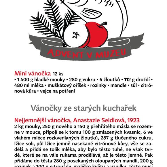 Vánočky ze starých kuchařek